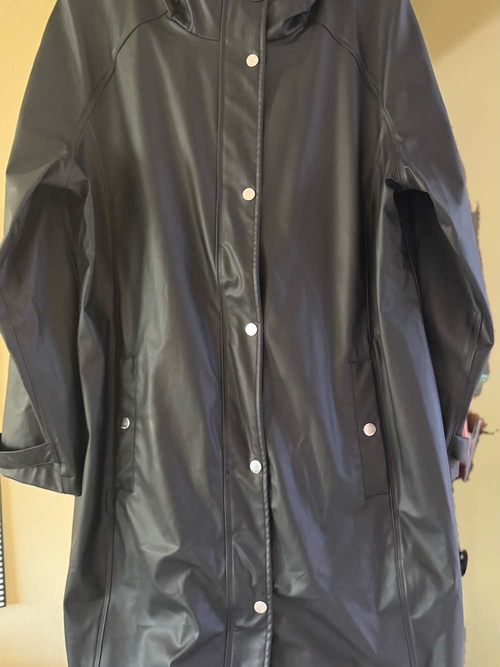 Joules Black Waterproof Hooded Trench Coat